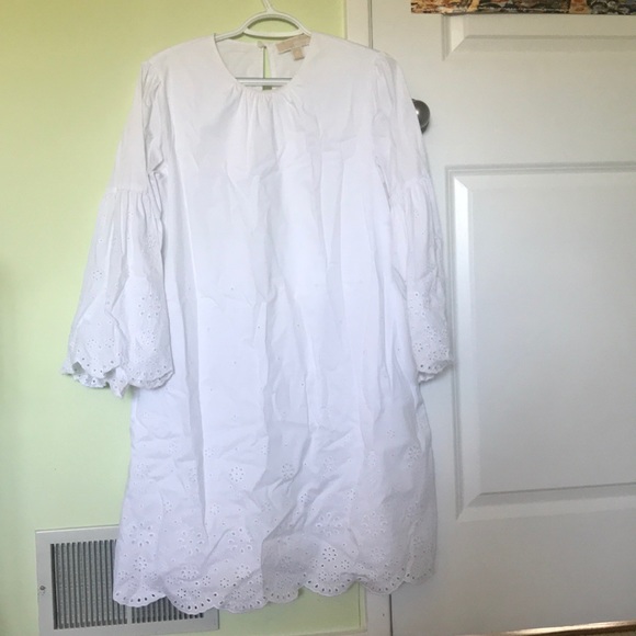 Michael kors Eyelet Cotton-Poplin Dress - Picture 1 of 5